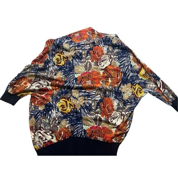 Anthropologie asymmetrical sweater by Spartiw floral print sz Medium - Picture 2 of 4